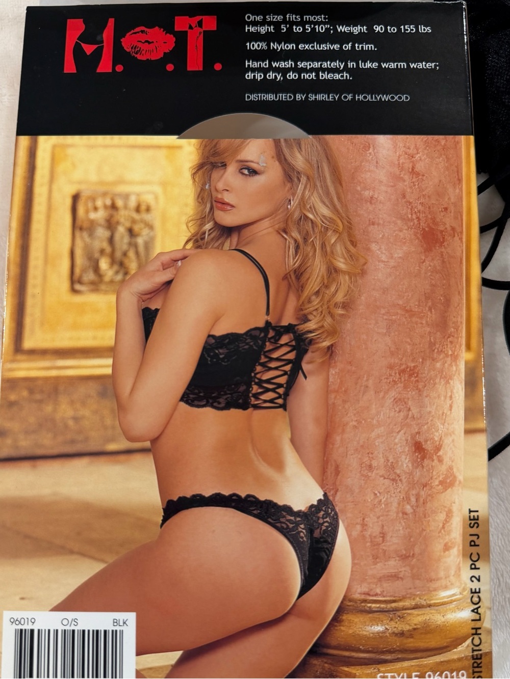 Women's Black Lace Bralette & Panty Set